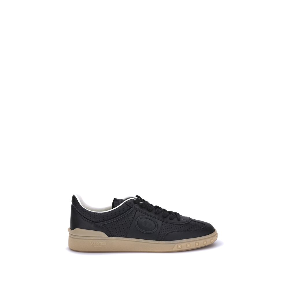 Black Calf Leather Bos Taurus Low Top Sneakers