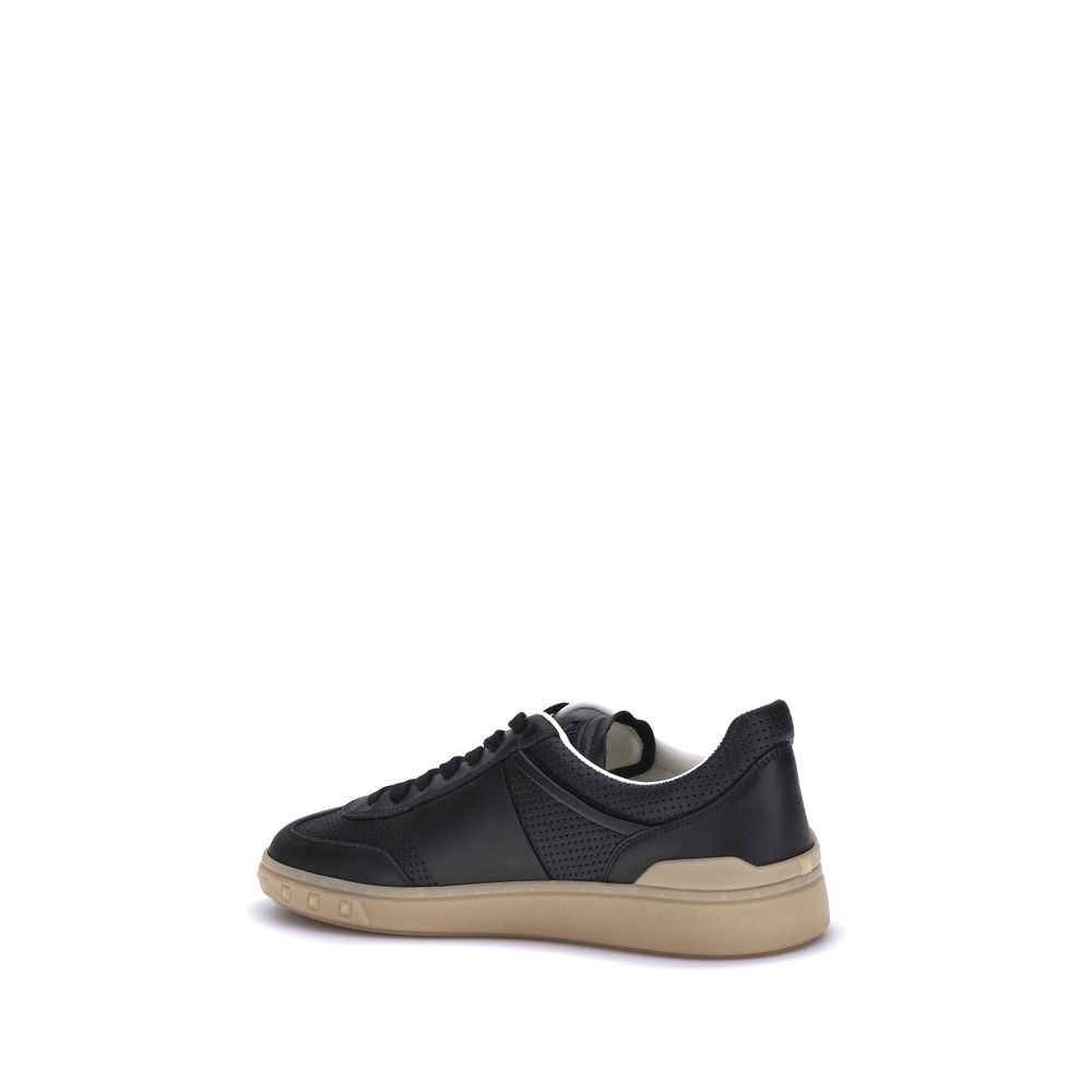 Black Calf Leather Bos Taurus Low Top Sneakers