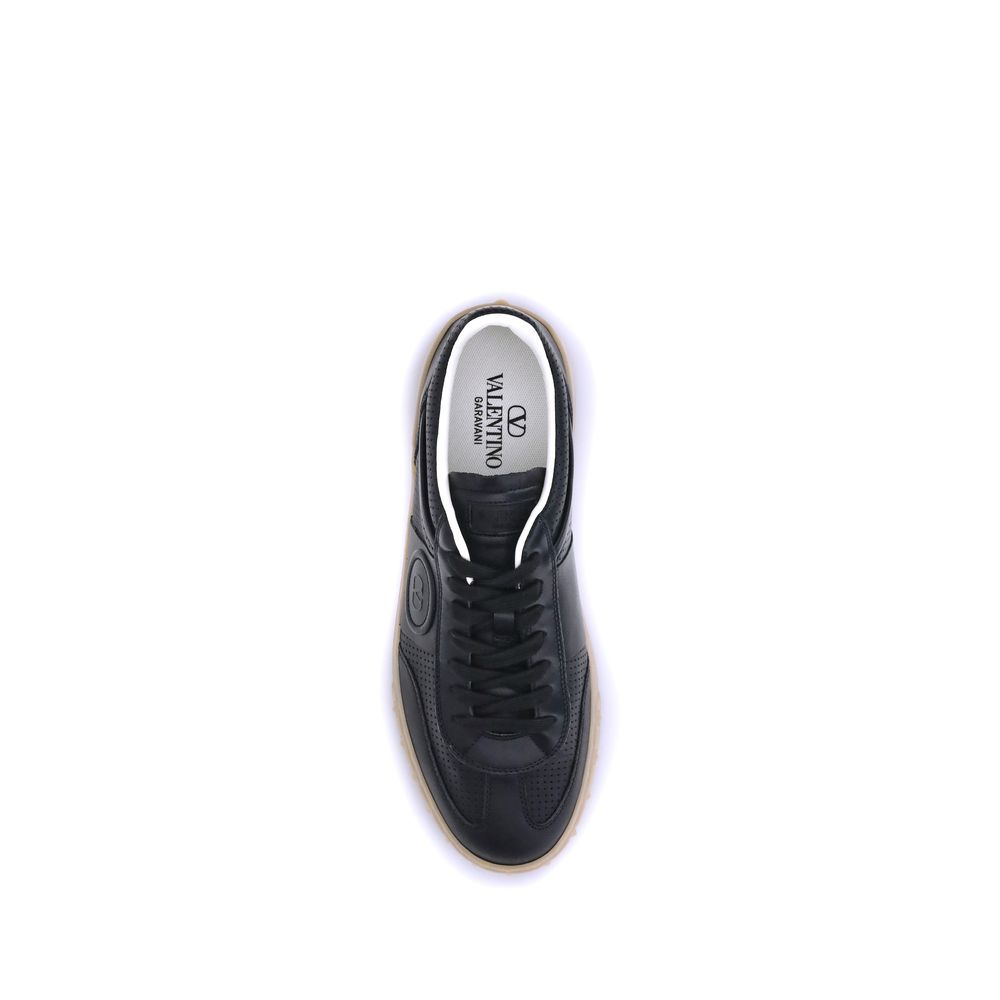 Black Calf Leather Bos Taurus Low Top Sneakers