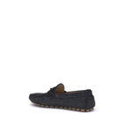 Black Calf Leather Bos Taurus Slip-On Loafers