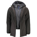 Black Polyester Jackets & Coat