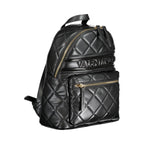 Black Polyurethane Women Backpack