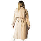 Beige Polyester Coat