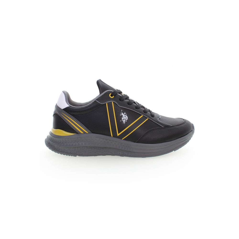 Nero Polyurethane Men Sneaker