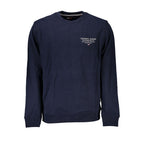 Blue Cotton Men Sweatshirt