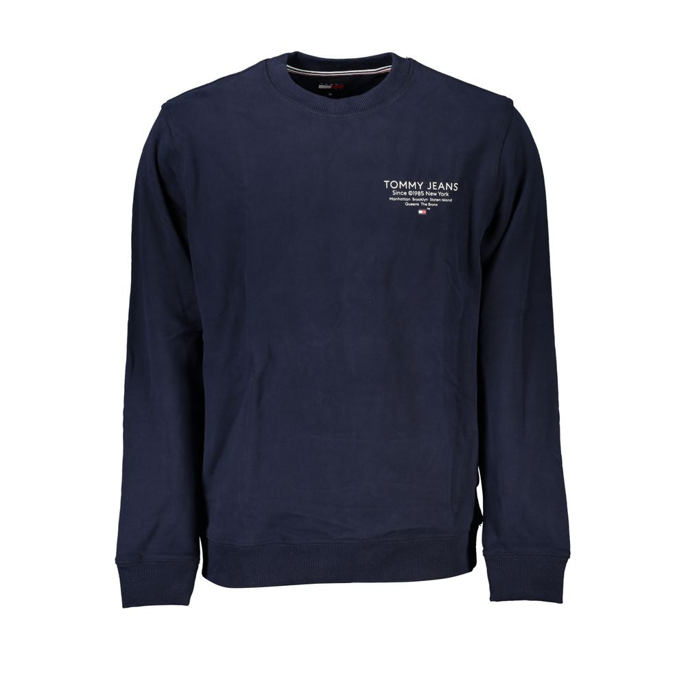 Blue Cotton Men Sweatshirt