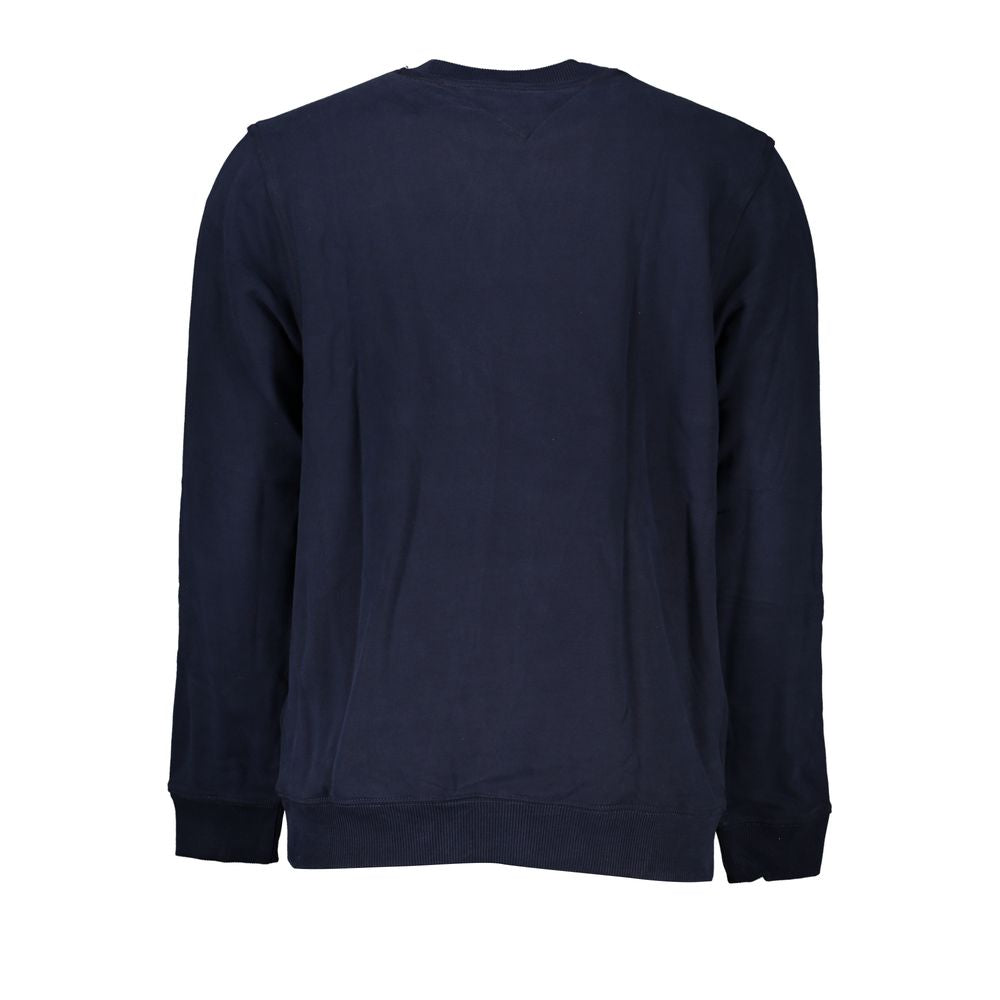 Blue Cotton Men Sweatshirt