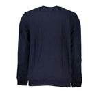 Blue Cotton Men Sweatshirt