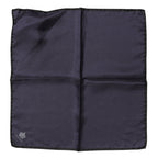 Blue DG Crown Silk Square Men Foulard Scarf