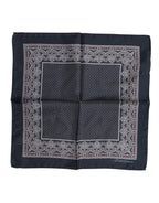 Multicolor Fantasy Silk Square Foulard Scarf