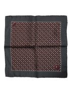 Maroon Cocktail Silk Square Foulard Scarf