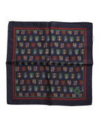 Multicolor Medals Square Foulard Scarf