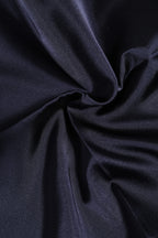 Dark Blue Silk Square Men Foulard Scarf