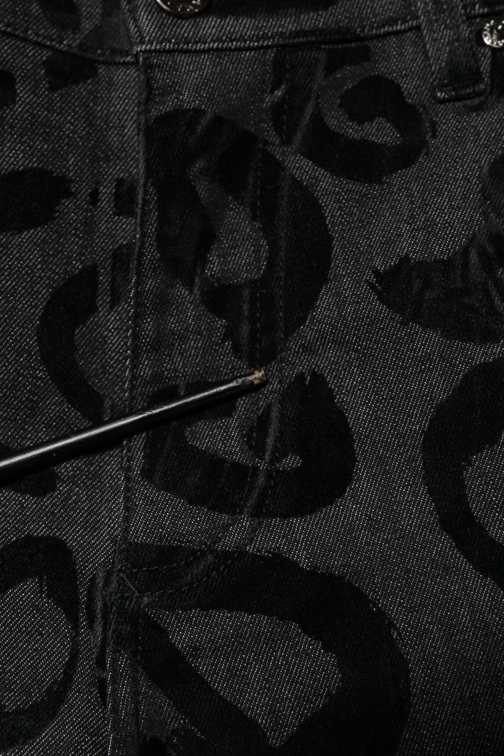 Gray Cotton DG Logo Straight Men Denim Jeans