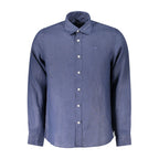 Blu Linen Men Shirt