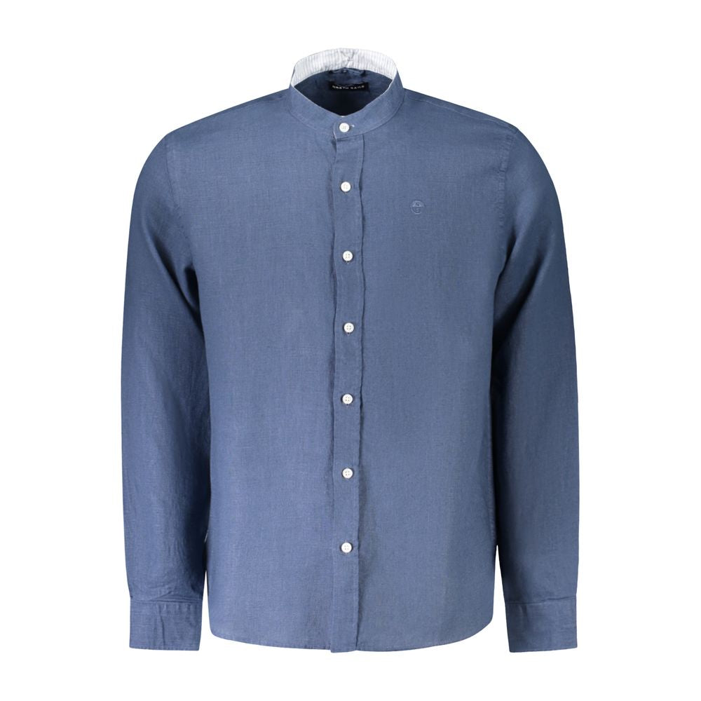 Blu Linen Men Shirt