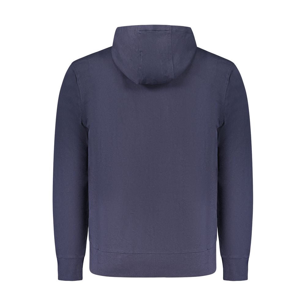 Blue Cotton Men Sweatshirt