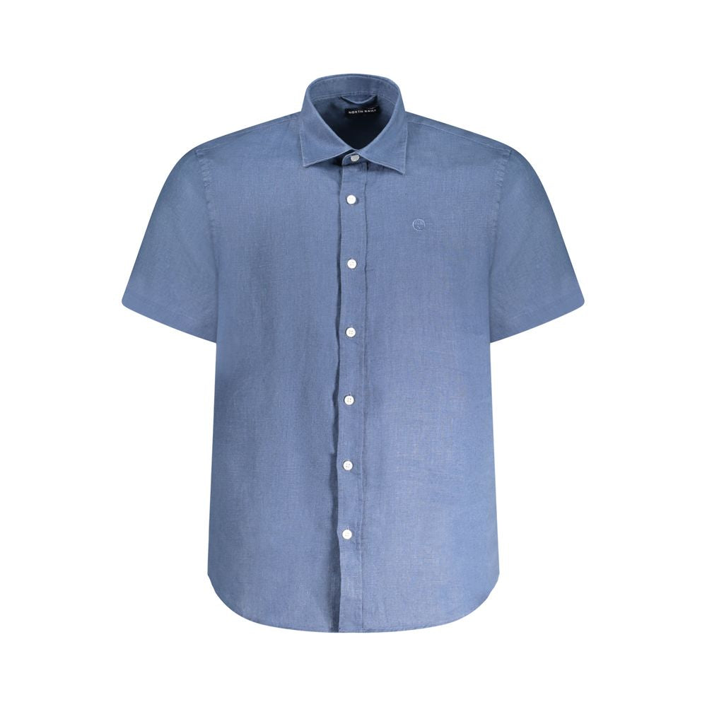 Blu Linen Men's Shirt