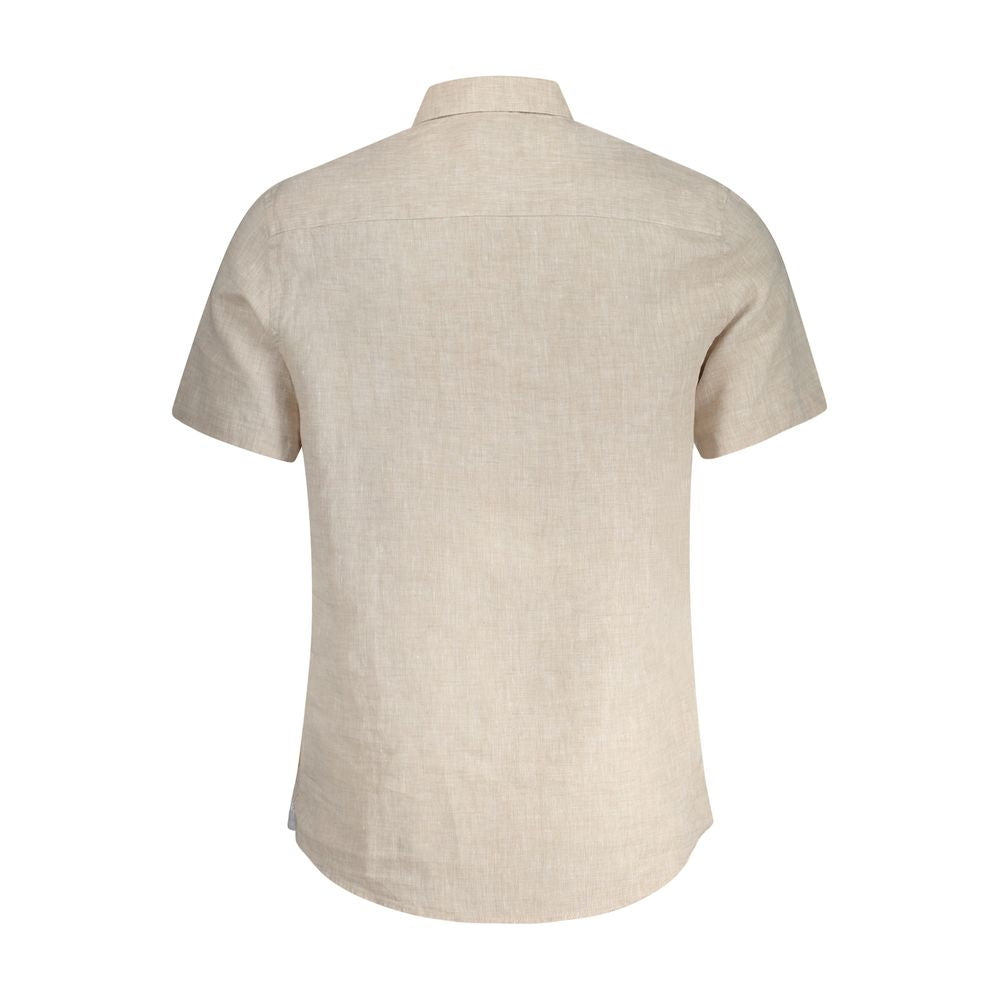 Beige Linen Men's Shirt