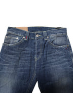 Blue Washed Skinny Fit Casual Men Denim Jeans