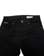 Black Cotton Skinny Denim Jeans