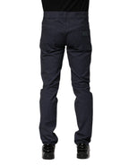 Dark Blue Cotton Skinny Denim Jeans