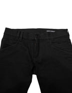 Black Cotton Skinny Men Denim Jeans