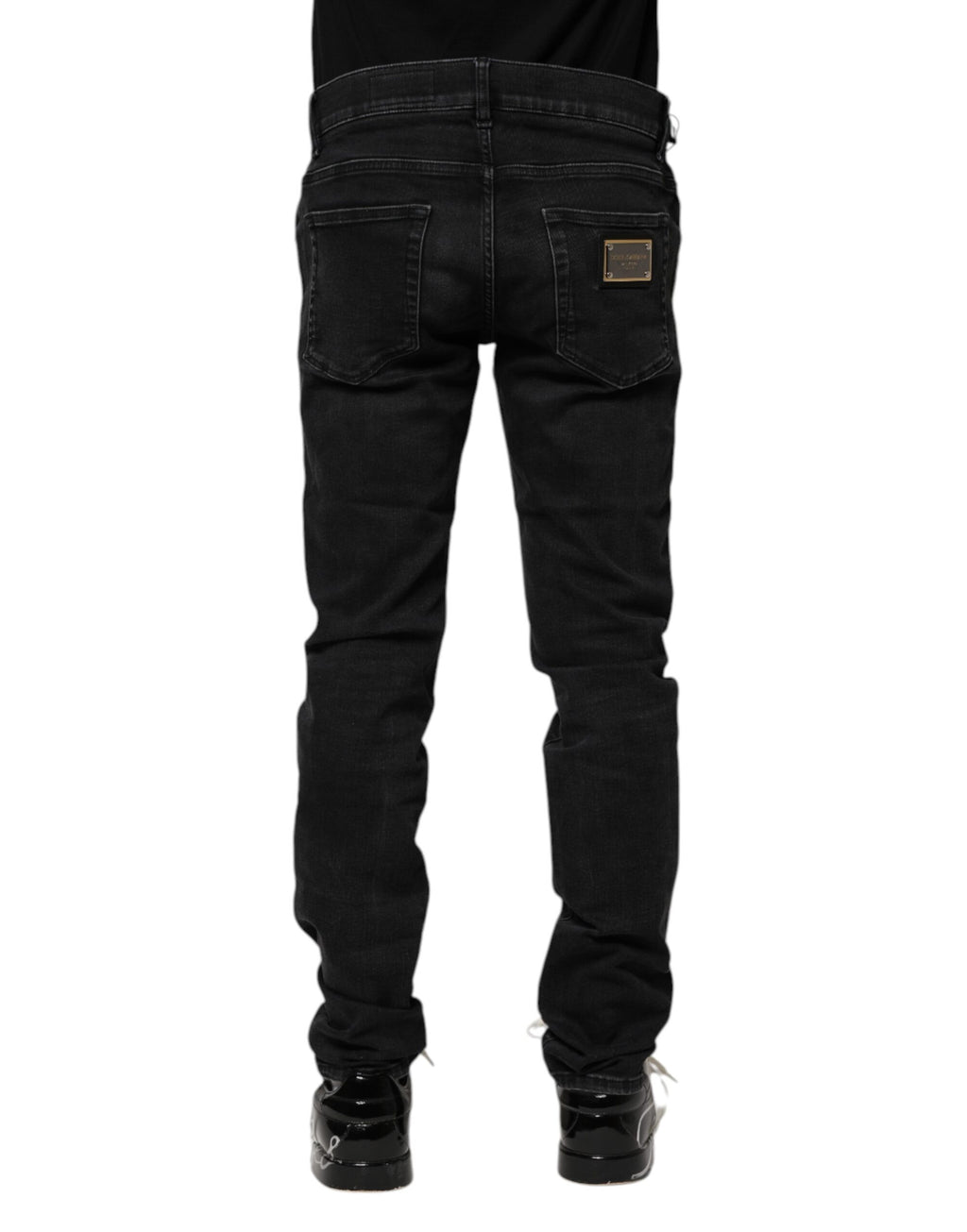 Black Cotton Skinny Men Denim Jeans