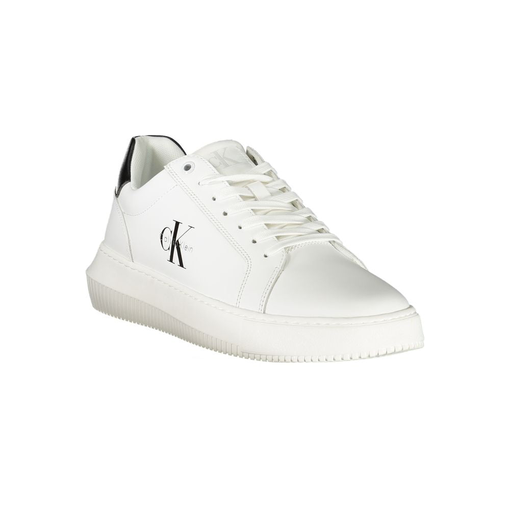 Bianco Polyurethane Men Sneaker