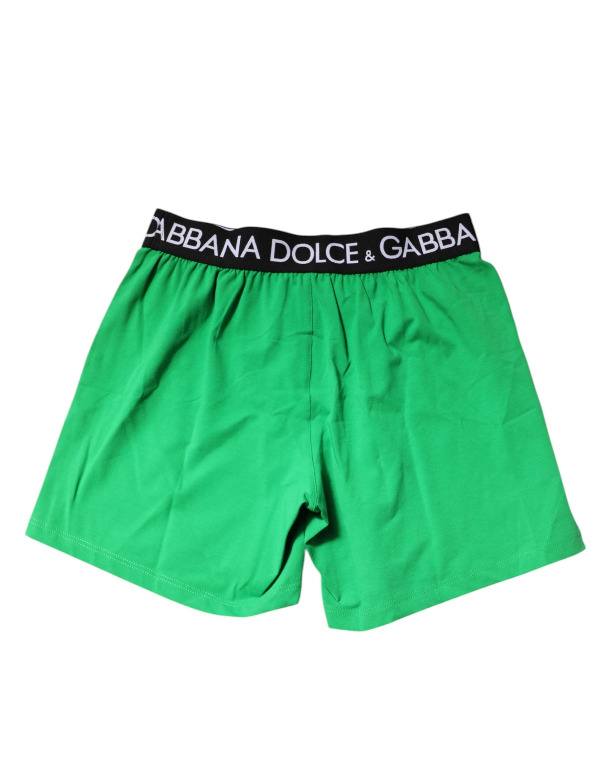 Green Cotton Regular Boxer Shorts Underwear