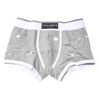 Gray Cotton Stretch Regular Boxer Underwear