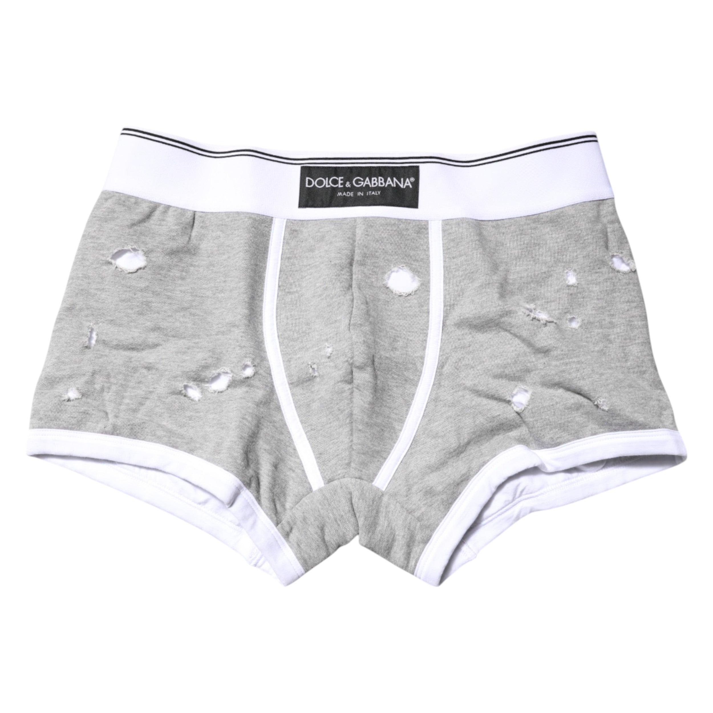Gray Cotton Stretch Regular Boxer Underwear