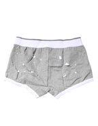 Gray Cotton Stretch Regular Boxer Underwear