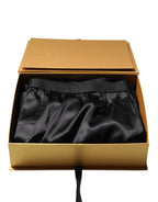 Black Silk Regular Men Boxer Shorts Underwear