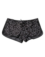 Black Star Print Beachwear Shorts Swimwear