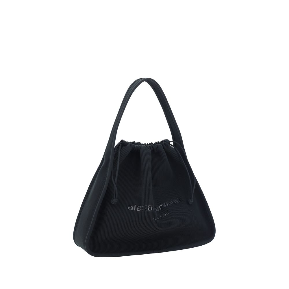 Black Polyester Handbag