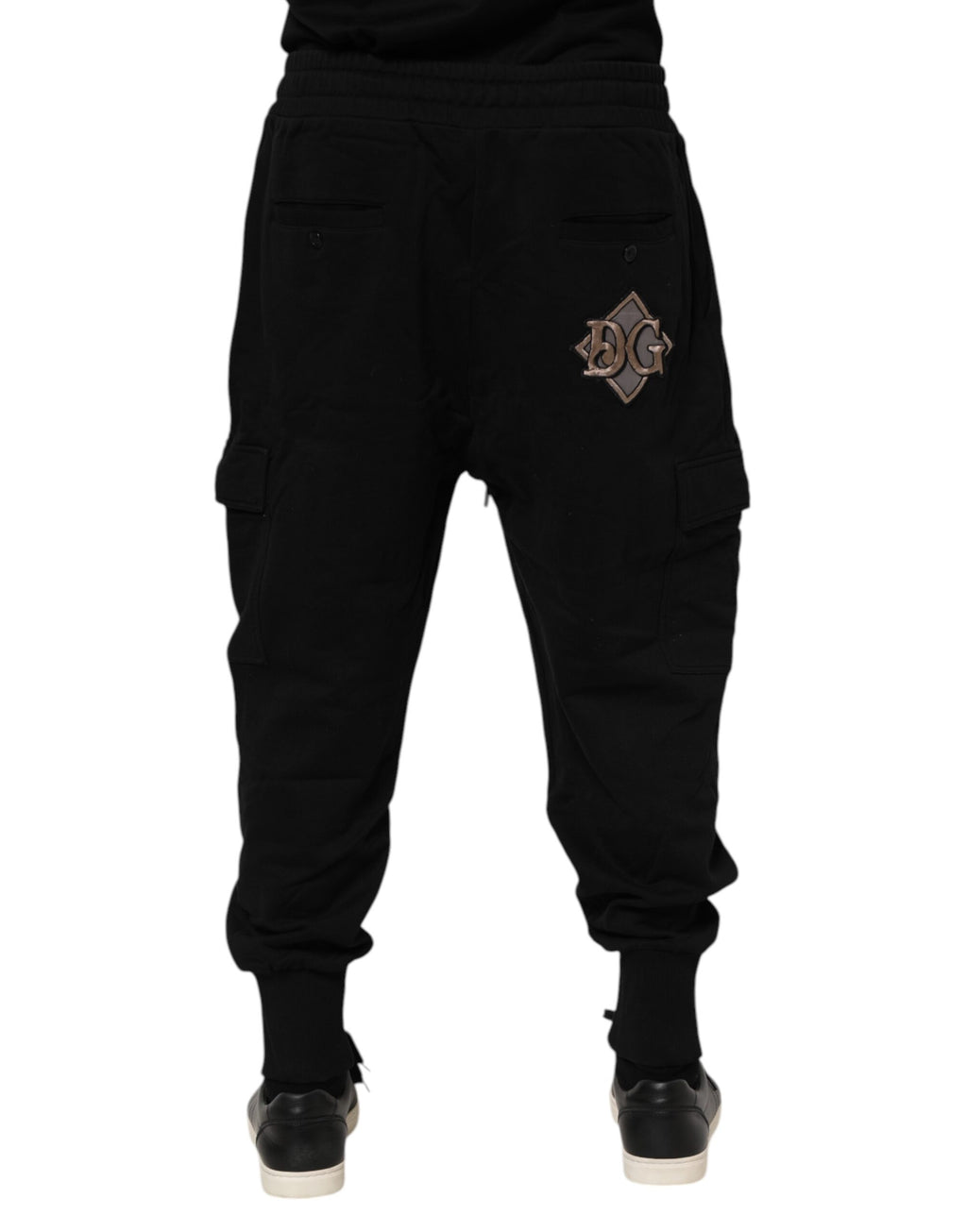 Black Cotton Logo Jogger Sweatpants Pants