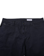 Black Cotton Tapered Denim Jeans