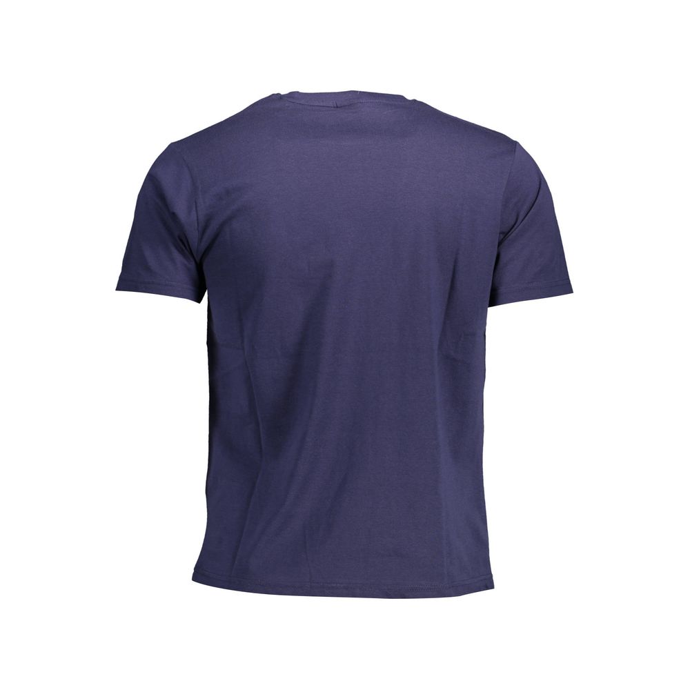 Blue Cotton Men's T-Shirt