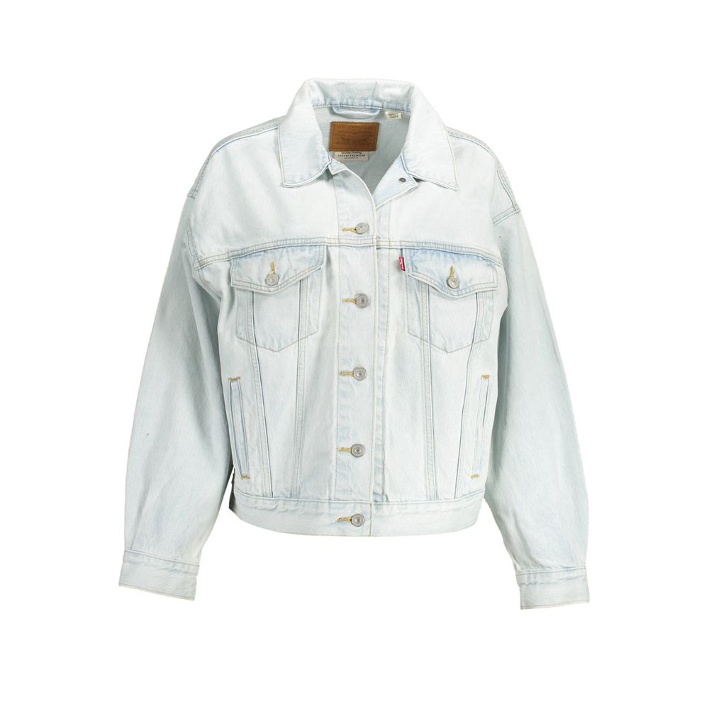Azzurro Cotton Women Jacket