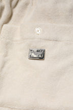 Ivory Cotton Men Bermuda Sweatshorts Shorts