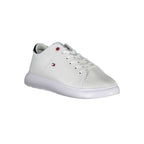 White Polyester Men Sneaker