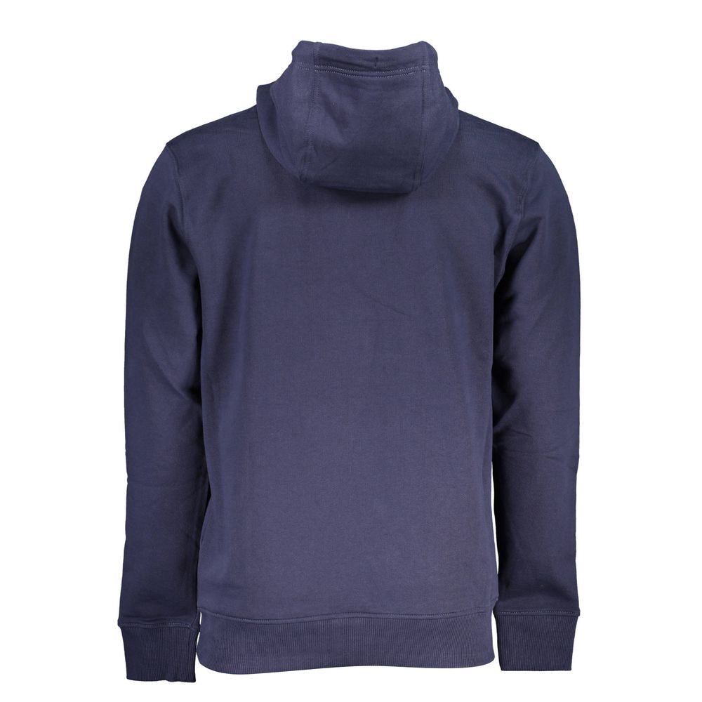 Blue Cotton Men's Hoodie