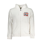 "Bianco Cotton Men's Sweatshirt with Hood"