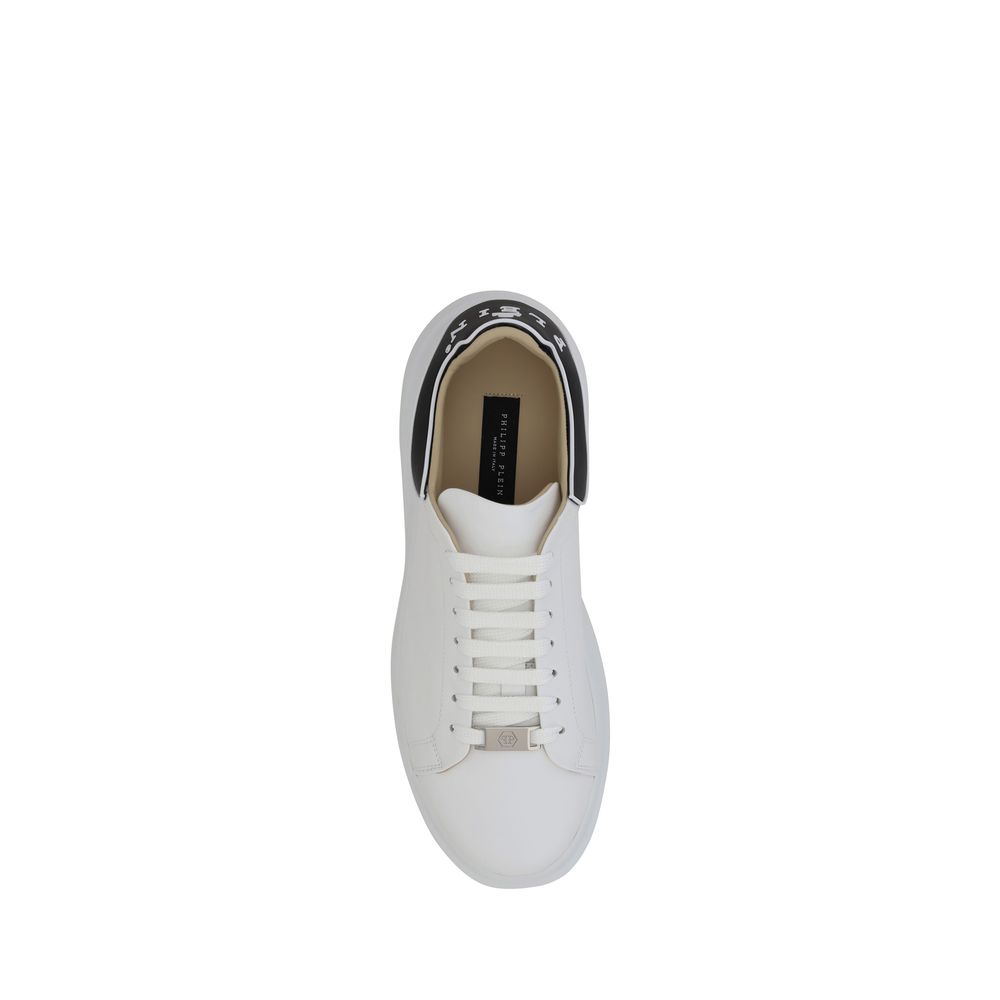 White Calf Leather Bos Taurus Low Top Sneakers