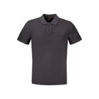 Black Cotton Men Polo