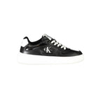 Black Polyurethane Women Sneaker