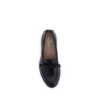 Black Calf Leather Bos Taurus Slip-On Loafers