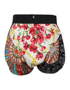 Multicolor Floral High Waist Hot Pants Shorts