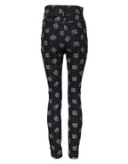 Black DG Logo High Waist Skinny Denim Jeans